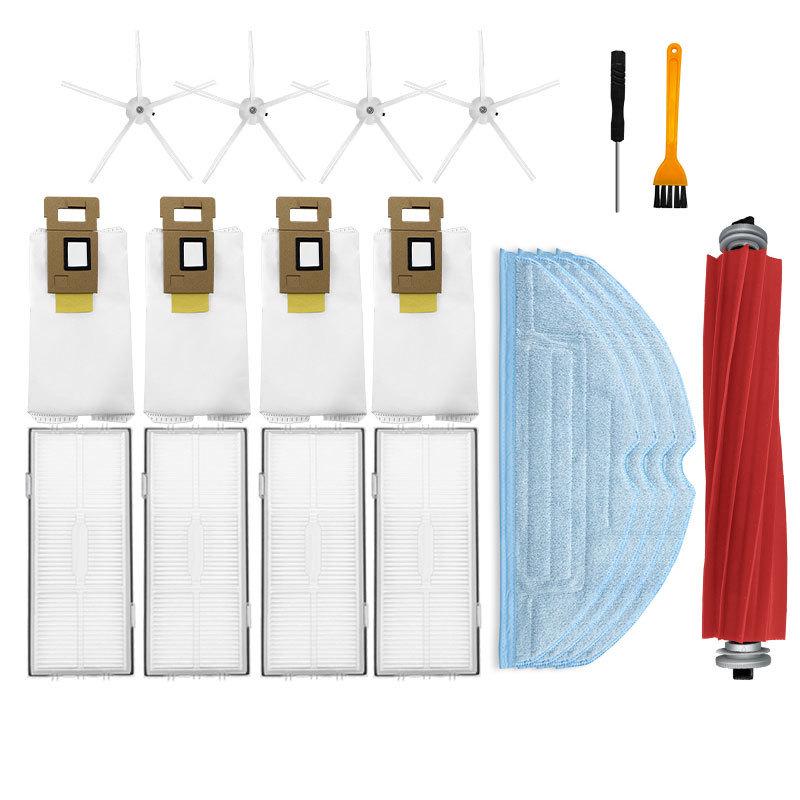 Compatible Accessories for Stone S7/T7S Vacuum: Main & Side Brushes, Filter, Mop Cloth, Brush Cover