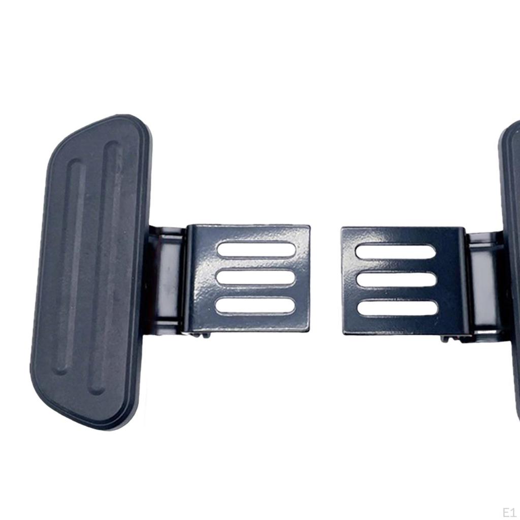 Electric Bike Front Footrest Scooter Foot Pegs Widen Pedal Direct Replace Easy
