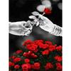 Diamond Painting Flower Rose Full Drill 5D Home Decor Diamond Embroidery Black Red Mosaic Wall Stickers