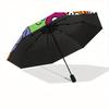 1pc Colorful Creatures Automatic Open/close Folding Umbrella, Compact Portable Travel Umbrella, Perfect Birthday/Christmas, Cute Umbrella, D