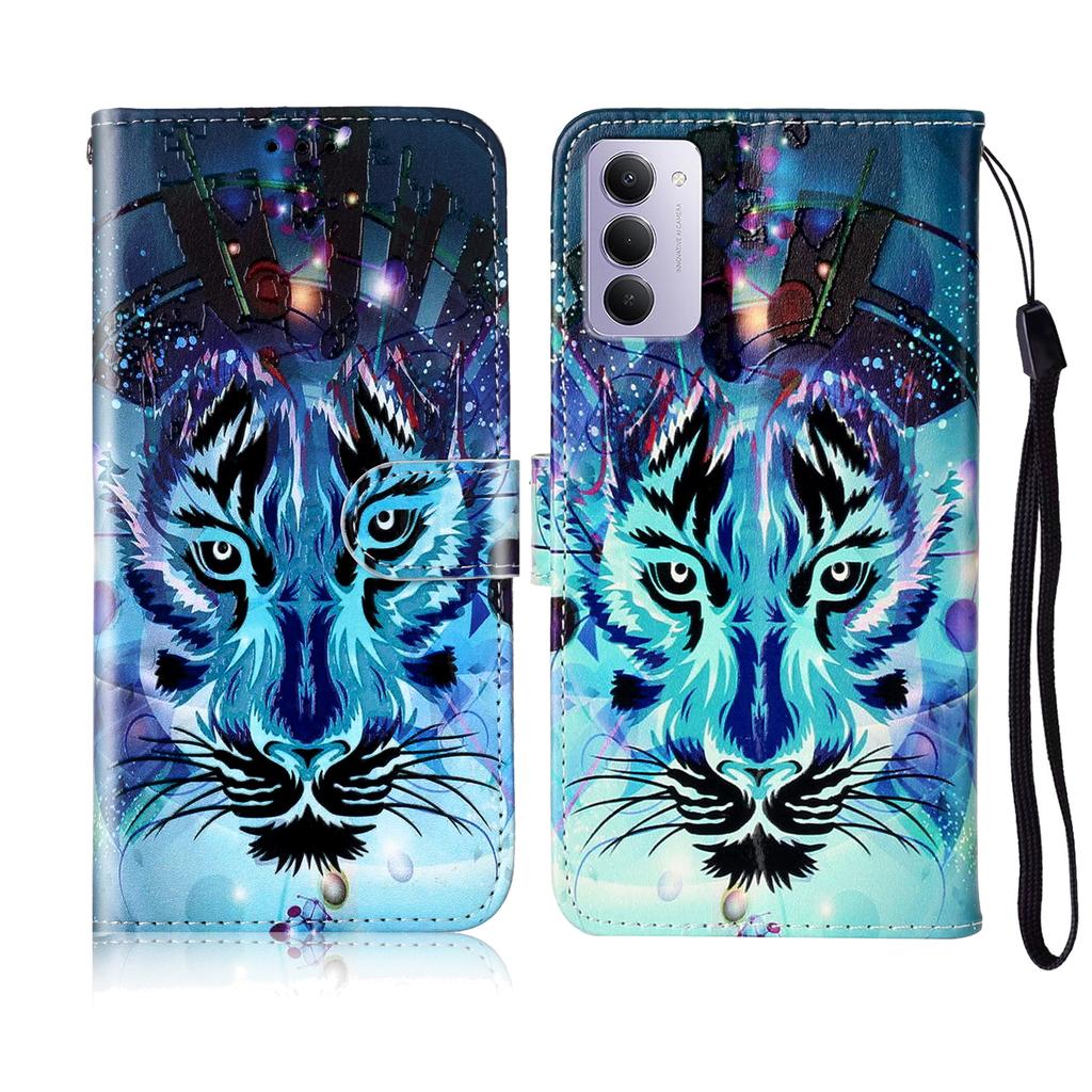 For Xiaomi Redmi 15 5G (EU) (171mm)/Xiaomi Redmi 15 4G (EU) (171mm) Case Pattern Leather Wallet Phone Cover with Strap