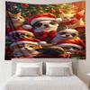 Christmas-Dog Print Tapestry, Backdrop, Easy Setup, Ideal for Bedroom, Office & Living Room, with Aesthetic Wall Hanging Decor.