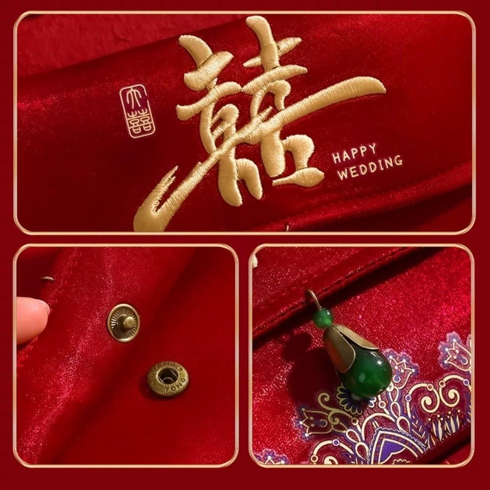 Tassel Design Brocade Red Envelope Best Wishes Money Bags  Wedding Birthday