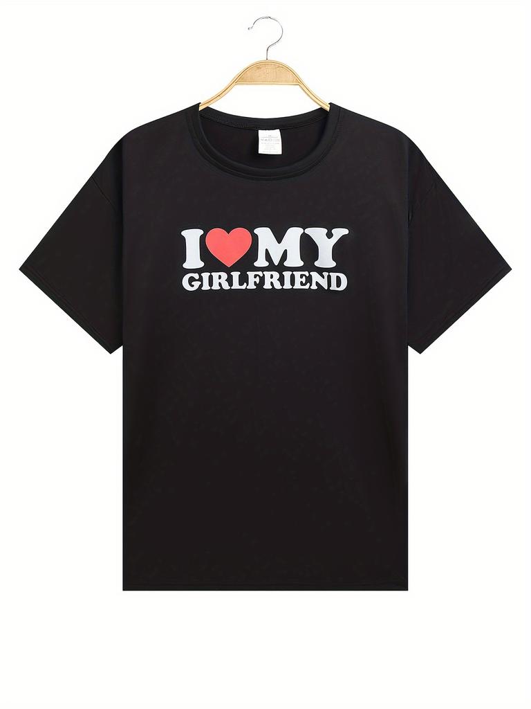 2026this Unisexs Comfort Itemtthe Shirt Usesi Love My Girlfriendpattern Printingunisexs Summer Clothingunisexs Clothing
