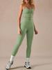 New yoga vest trousers set women's fitness nude quick-drying sports trousers sexy vest two-piece set