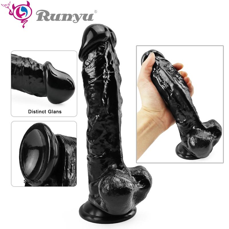 Přísavka Dildo RUNYU Ženská masturbace Realistický penis Bod G Orgasmus Anální kolík Sexuální hračky pro ženy Produkt pro dospělé