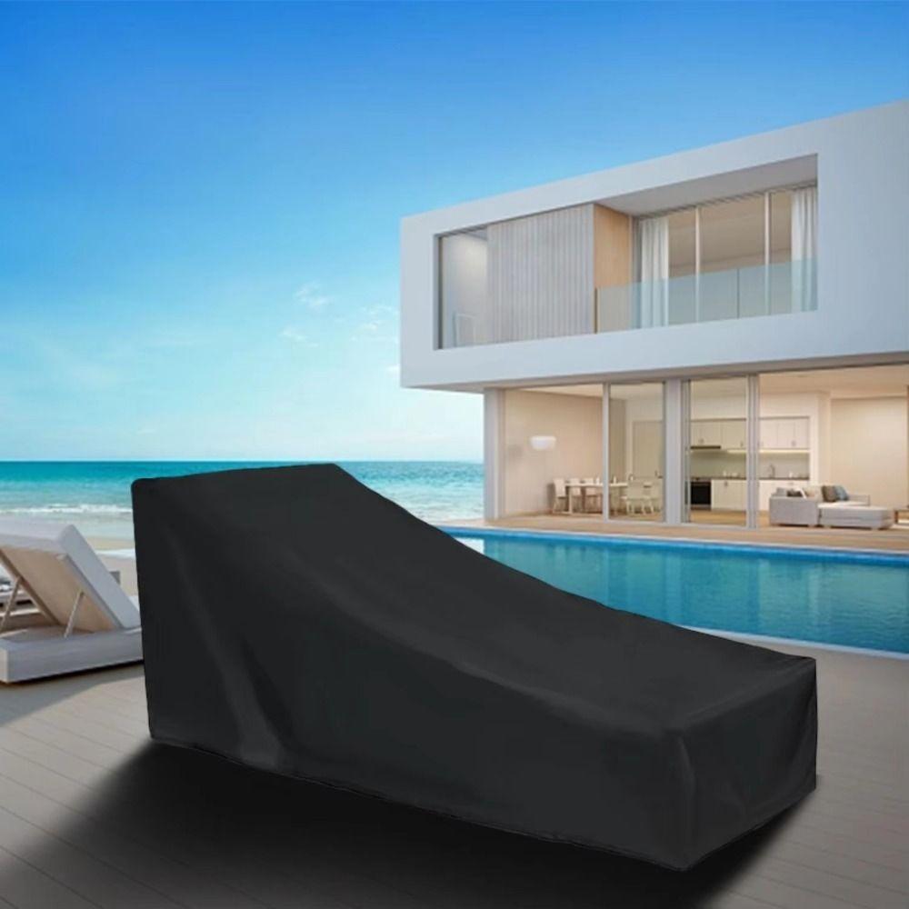 Full Coverage Chaise Lounge Cover UV Resistant Recliner Protective Cover Furniture Cover  Patio