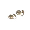 Perfect round pearl stud earrings female blogger Fever same simple temperament colorful retro Hong Kong style big light bulb earclip