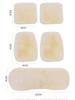 Winter Rabbit Fur Wool Heated Car Seat Cushion - Non-slip, Warm, for Single Seat with Small Waist Support