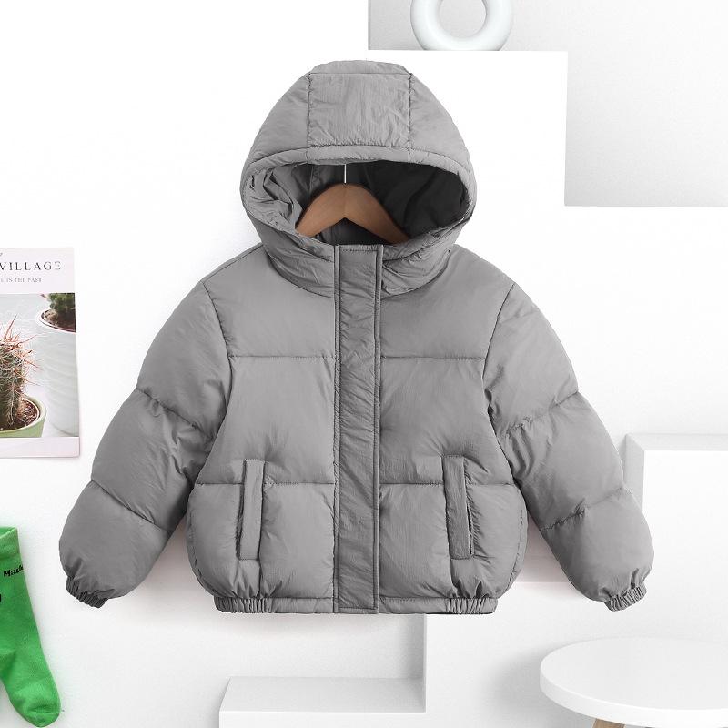 New Children's Clothing New Puffer Jacket Children's Short Winter Jacket Boys Girls Stylish Thickened Fleece Jacket Feather Silk Coat