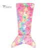 Breathable Mermaid Blanket Tail Wear Resistant Friendly To Skin All Seasons Luminous Design Plush Flannel Fleece Toddler Toy Kids