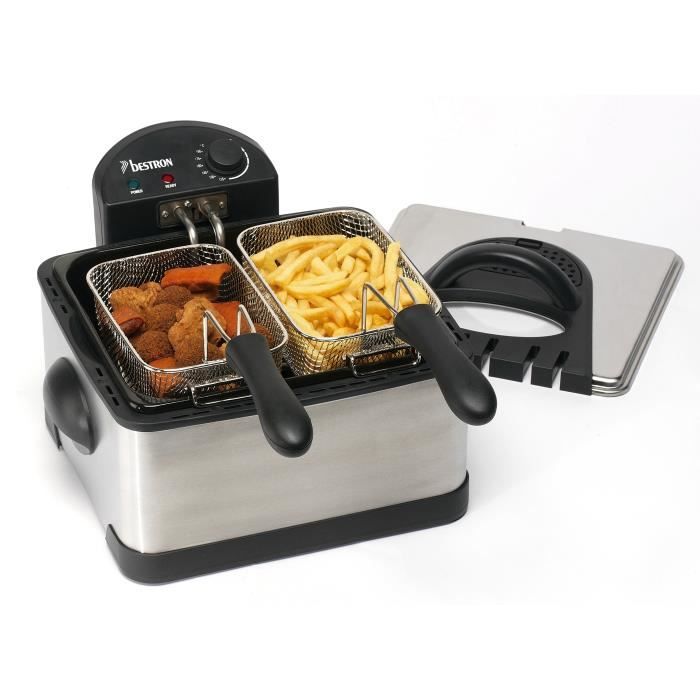 Friteuse familiale 3 paniers 2 000 w bestron df402b