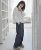 VANNWORKS Compose Cut-Out Wide Sweatpants Unisex (Charcoal)