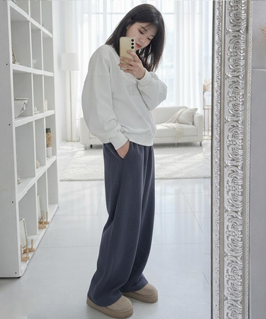 VANNWORKS Compose Cut-Out Wide Sweatpants Unisex (Charcoal)