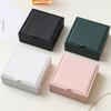 Portable Travel Jewelry Box - Mini Pu Leather Case With Soft Velvet Interior Compact Organizer For Rings Earrings Necklaces