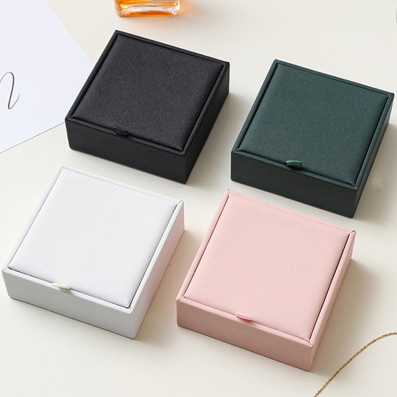 Portable Travel Jewelry Box - Mini Pu Leather Case With Soft Velvet Interior Compact Organizer For Rings Earrings Necklaces