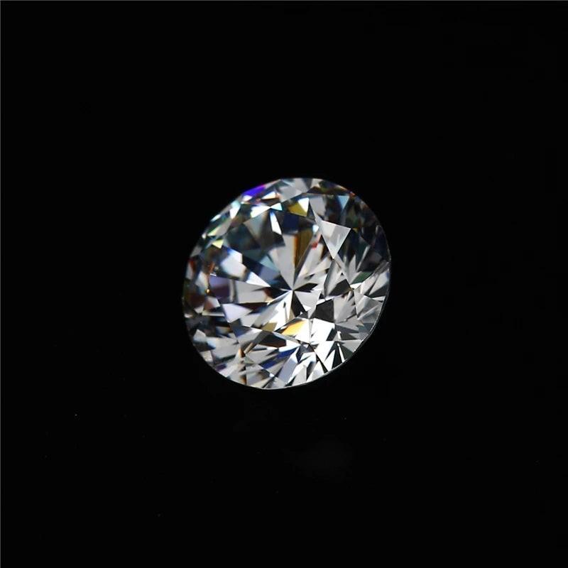 2.5mm D Color VVS1 Lab Grown White Round Cut Premium Loose Gemstone