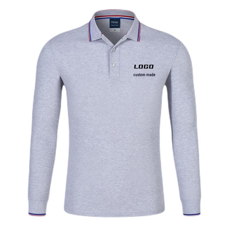Qianlang Customizable Long-Sleeve Polo T-Shirt