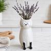 Cat Vase for Flowers, Quirky Cat Flower Vase for Desk Decoration and Bookshelf Display, 3D Decorative Vases for Home Office Styling and Gift Giving,