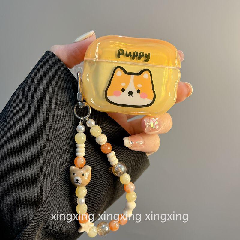 Fun and Cute Cartoon Corgi for Apple Bluetooth Airpodspro2 Protective Case Airpods4 Earphone Case 3 Generation