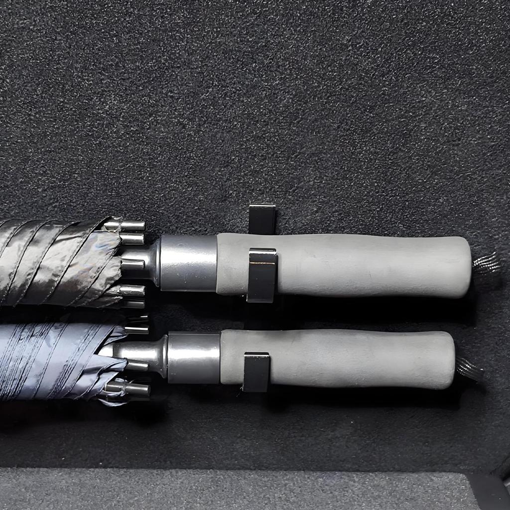 2 Stück Regenschirmhalter für Kinderwagen, Kofferraum-Regenschirmhalter, Autositz-Rückenlehnenhaken, Wasserdichter Kofferraum-Organizer Aufhänger-Clip