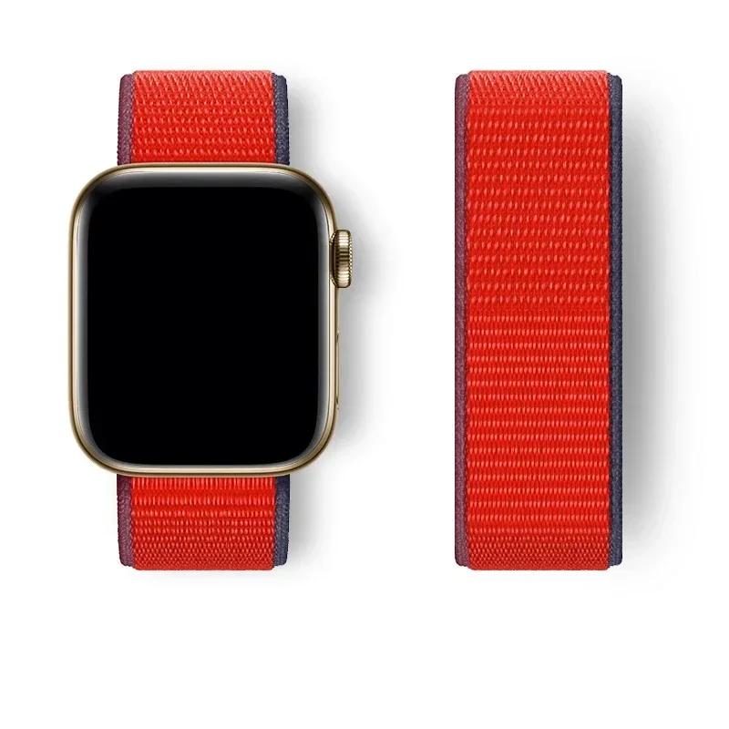 Nylon Band for Apple Watch Strap 49mm 45 41mm 44mm 40mm 42mm 38mm Adjustable Elastic Bracelet iWatch Ultra Series 9 3 4 5 SE 678