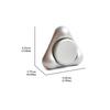 3-Point Gyro Rotator Stainless Steel Fidget Spinner - for Stress Relief & Focus - Silent EDC Pocket Toy Adults Anxiety ADHD