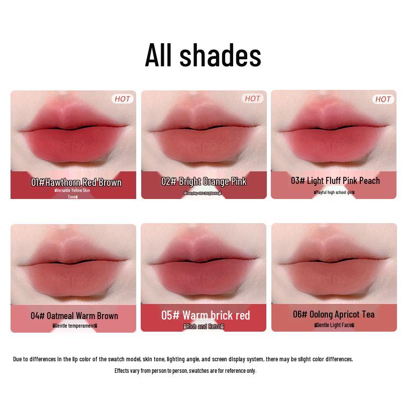 Honey Bundle Light Mist Matte Lip Mud - Long-Lasting, Soft Focus, Conceals Lines, Non-Staining, Faux Natural White Glaze