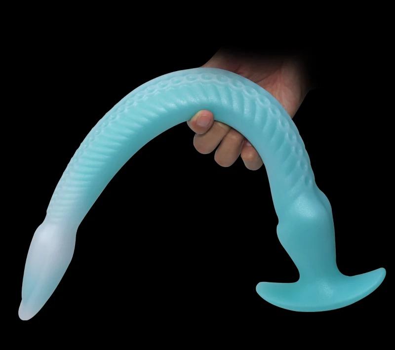 Eel Tentacle Super Long Anal Plug Silicone Anus Dilator Lady Men Anal Prostate Massage Adult Sex Orgasm Toys