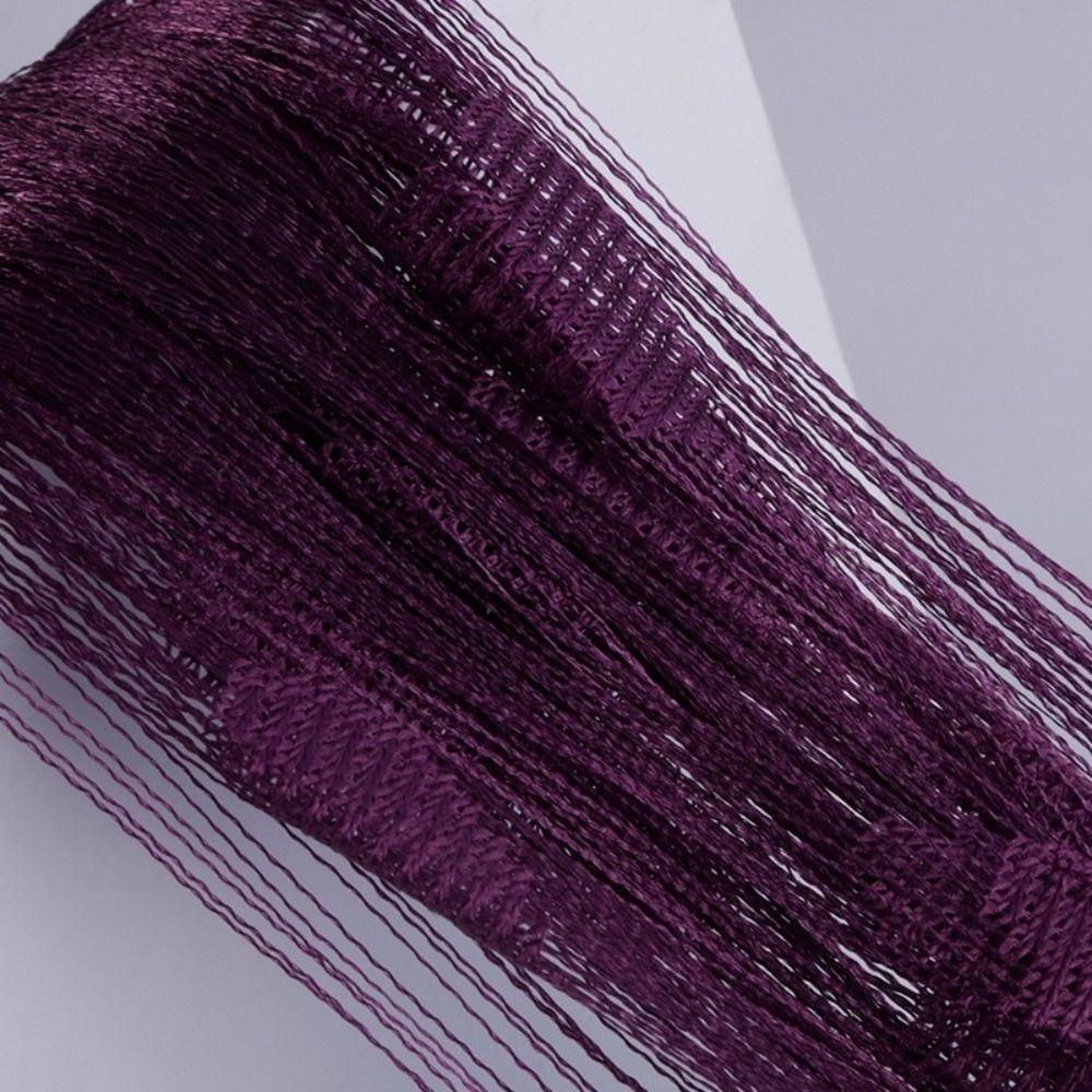 

Романтическая шторка-нить с сердечками любви, однотонная элегантная занавеска для двери 1*2 м, разделитель комнаты, шторка с кисточками, домашний декор темно-фиолетового