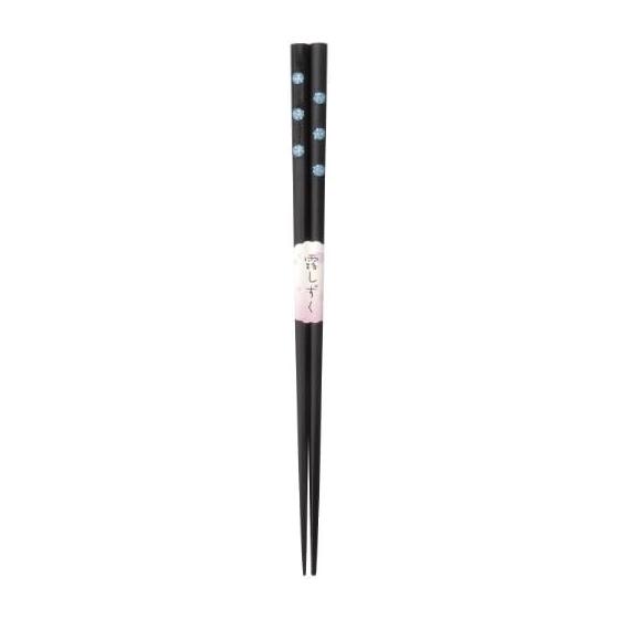 Kawaii Japanese Pattern Temari Chopsticks, Blue, 23cm