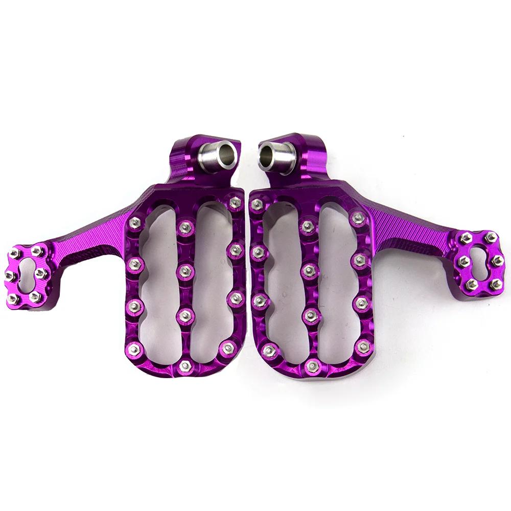 Motorcycle Universal CNC Foot Rests Pegs Motorbike Dirt Pit Bike Footpeg Pedals Off-Road FootRest For Suzuki Yamaha Honda KTM