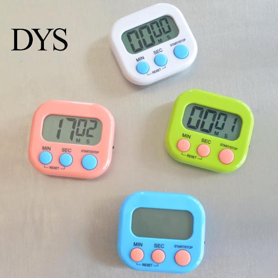 Wall Mounted Kitchen Timer Magnetic LCD Digital Countdown Stopwatch Portable with Battery Operated Stand Cooking Baking Sports Alarm Clock Reminder