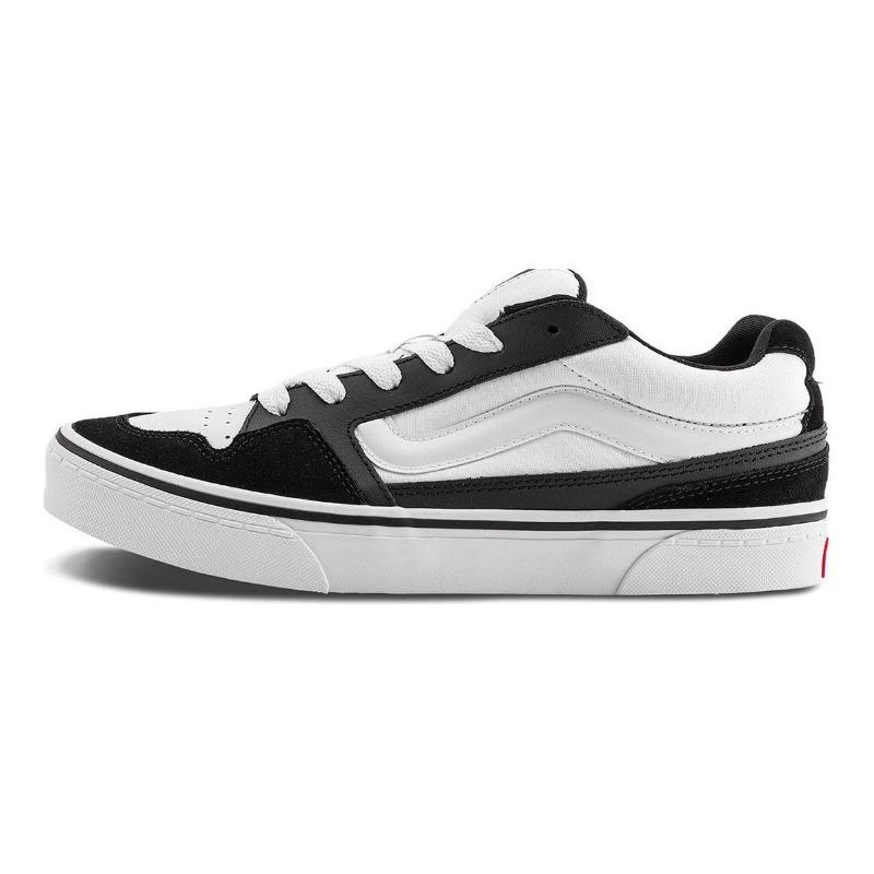 Vans Caldrone Comfort Versatile Retro Chunky Low Top Skate Shoes For Men Black White VN000CSPBA2 40.5