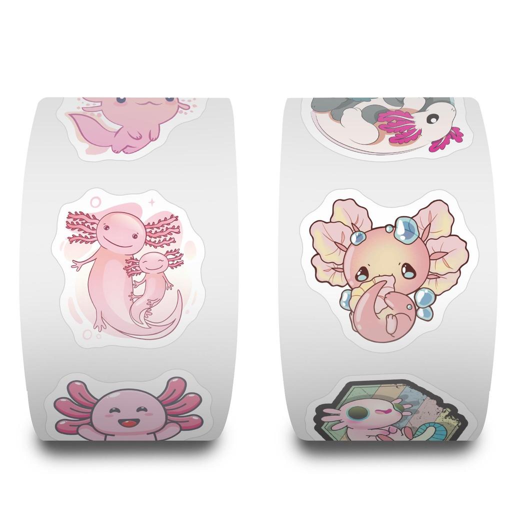 500 Cartoon Salamander Stickers - DIY Journal & Notebook Decoration for Kids