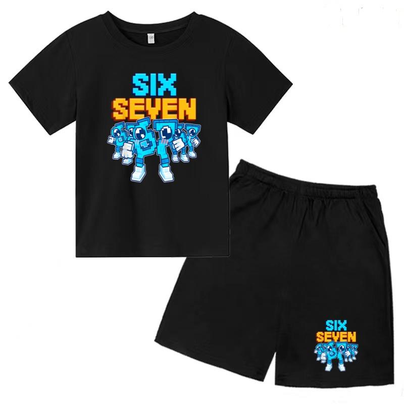 Printed Children's Cool Summer T-shirt Clothing Cartoon Short Sleeve Shorts Boys Girls Sports Casual Set