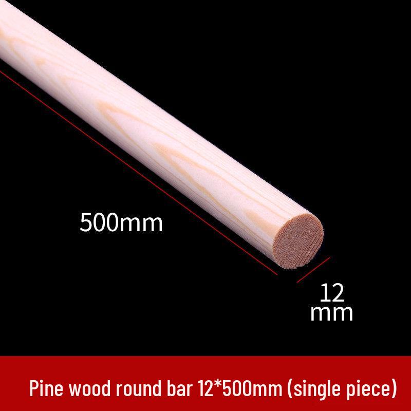 Round Pine Wood Stick for DIY Crafts and Models