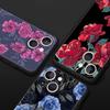 flower 12 Luxury Phone Case For iPhone 13 15 14 12 Mini 11 Pro MAX XR X SE XS 7 8 Plus Silicone Black Protection Cover