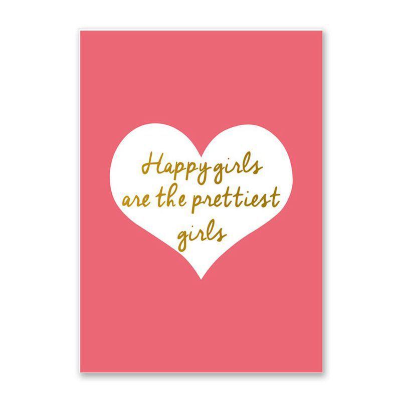 Valentine's Day Love White Gold Letter Decorative Painting Poster Bedroom Living Room Canvas Painting Cuadros Decoracion Salon