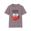 Unisex Softstyle T-Shirt Chibi Marshmallow Hug Cocoa Mug Funny Holiday Christmas