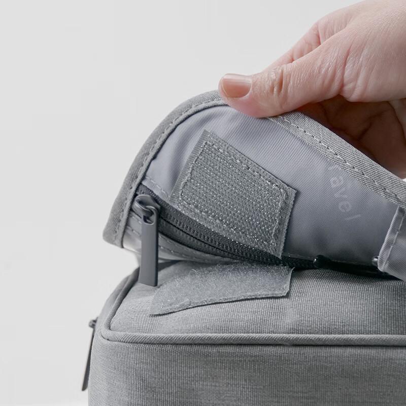 Handheld Travel Toiletry Bag, Large Capacity Portable Business Trip Makeup Bag for Men And Women, Toiletries Storage Bag with Splash-Proof Desig