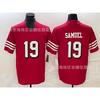 Mens NFL San Francisco 49ers Custom Rugby Jersey Kittle 85 Bosa 97 Samuel 19 Fan Apparel Cotton Blend Sport Shirt
