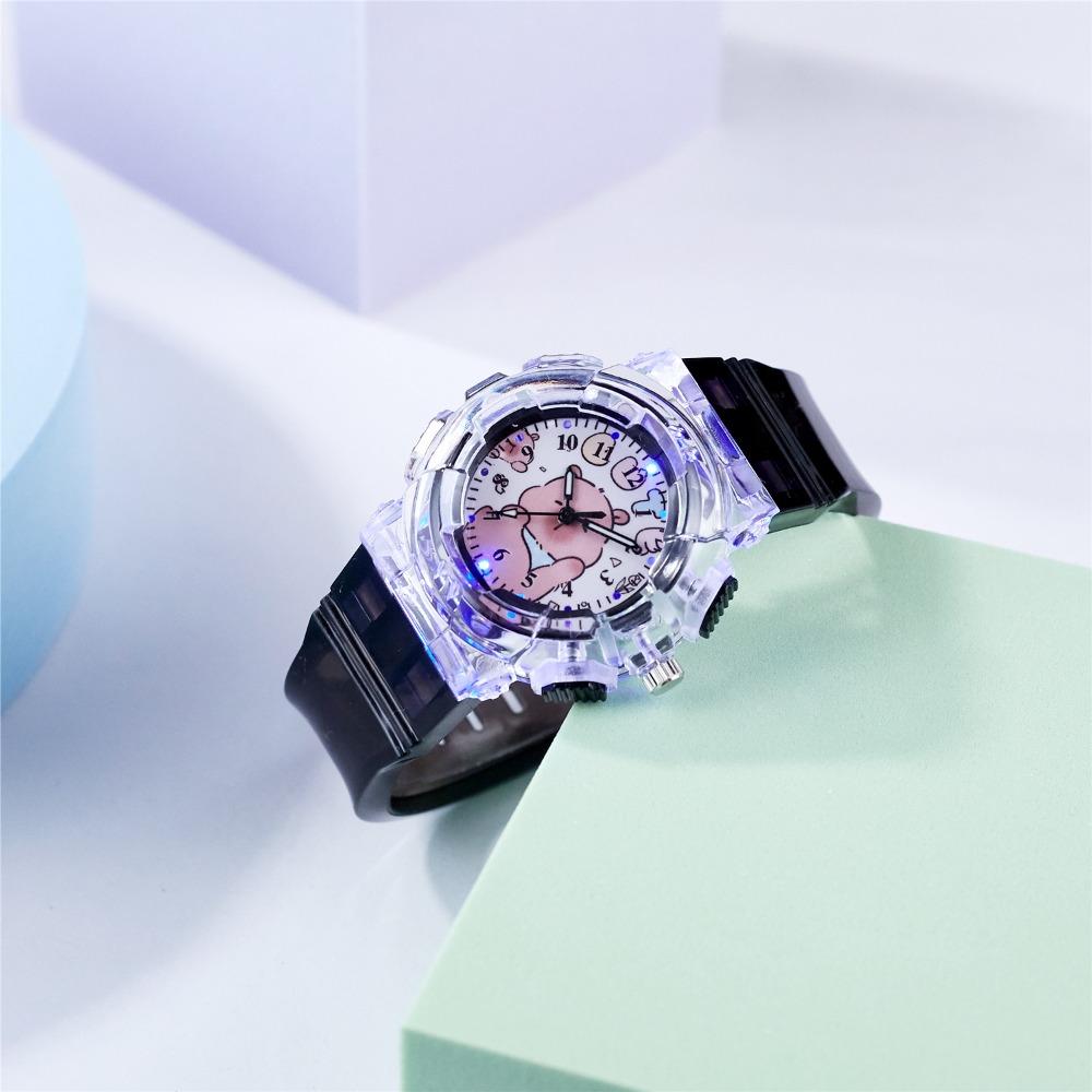 Cute Cartoon Digital Pointer Watch Capybara Quartz Watch High Quality Wristwatch  Gift