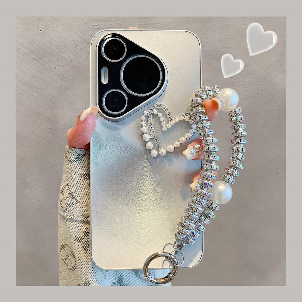 Applicable to Huawei pura70pro new mobile phone case mate60pro + temperament mate50 bracelet magic6