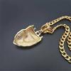 Edelstahl Löwenkopf Anhänger Iced Out Bling Krone Gold Tier Löwe Halskette Für Männer/Frauen Hip Hop Schmuck Dropship