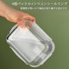 Conutoo Heat-Resistant Container, Bento Box, Heat-Resistant Glass Storage Container, Clear Glass with Lid, Microwave Safe, Dishwasher Safe, Oven Safe,