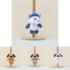 Cute Plush Dog Keychain Soft Toy Charming Cartoon Dog Accessory For Bags