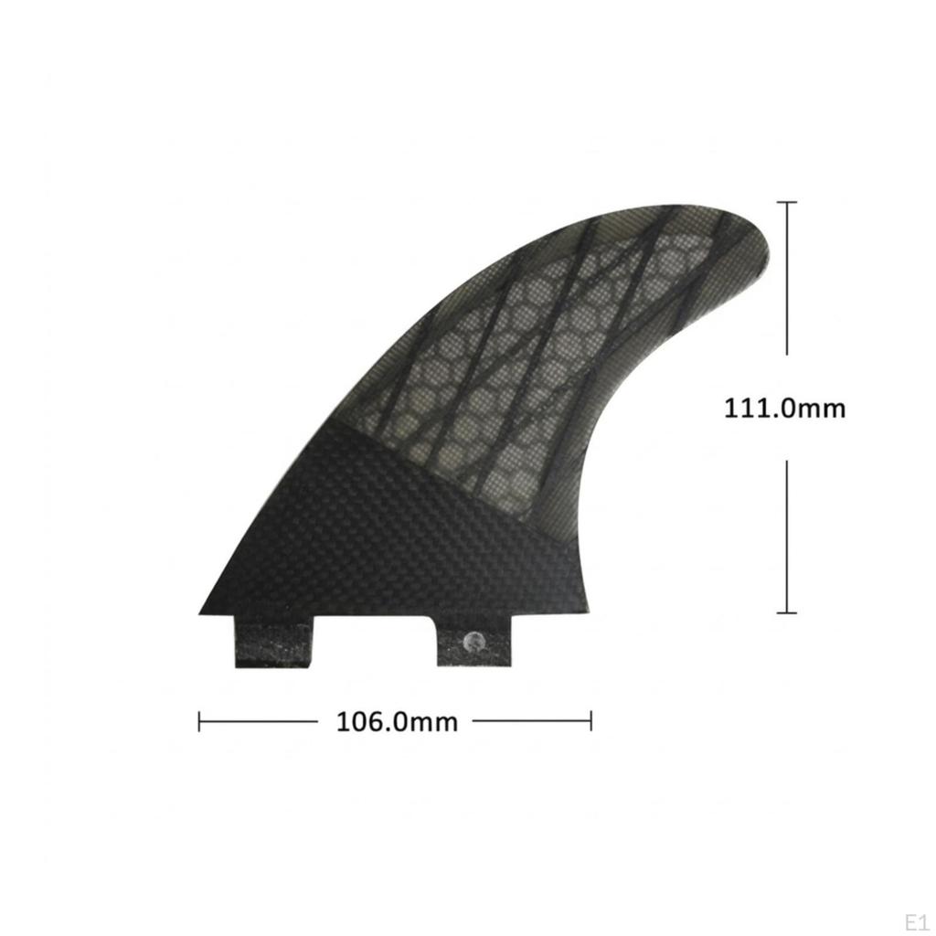 3-teiliges Surfboard-Finnen-Set Kompatibel Thruster Steif für Surfer