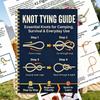 Easy to Follow Outdoor Survival Knots Step-by-Step Guide Camping Hiking Rope Manual for Wilderness Survival