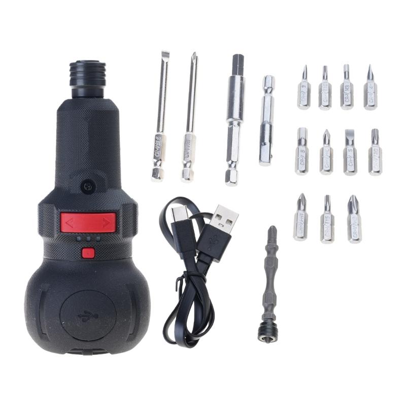 3Speed Cordlessly Screwdriver Instantly Start Function LED Light 8N.m Manual Torques Auto Mode 800mAh Rechargeable Tool